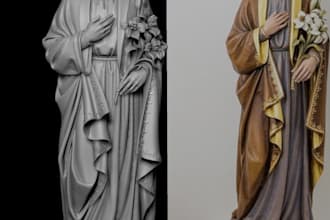 do 3d modeling, sculpting for 3d printing