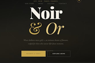 design a professional and modern website for your business