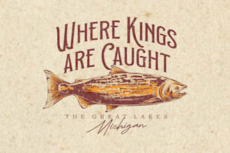 create hand drawn vintage logo and apparel graphics