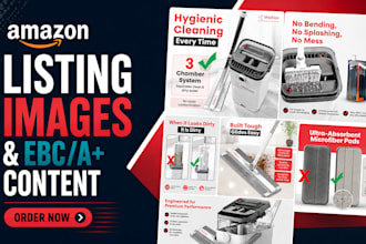 create amazon listing image, a plus content, ebc and brand story that converts