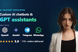 build an ai chatbot, telegram bot, or openai API assistant
