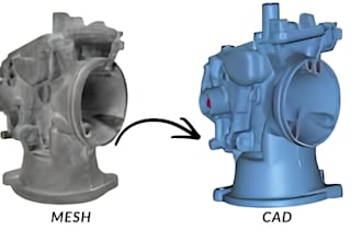 stl to cad mesh  solid 3d scan to cad 3d scan cad stl repair solidworks