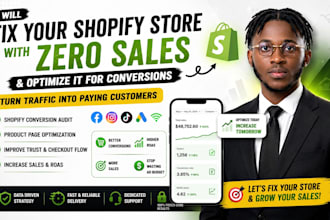 fix your shopify store with zero sales and optimize it for conversions