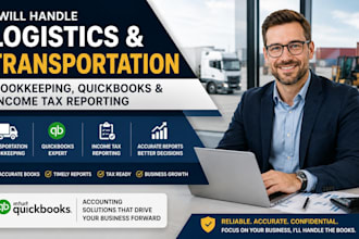 do logistics and transportation bookkeeping, quickbooks and income tax reporting