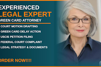 draft a court motion for green card application delays
