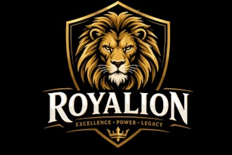 create high quality lion logo in express delivery