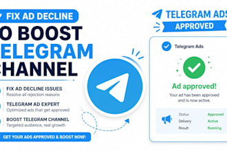 fix ad decline to boost telegram channel, telegram ad, telegram ads