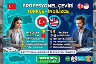translate turkish to english and english to turkish profes
