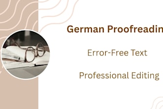 proofread and edit your german texts professionally