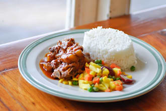 professionally teach you how to serve rice