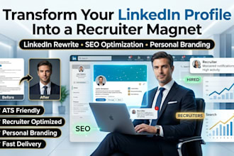 rewrite your linkedin profile, bio, and summary to attract recruiters