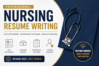 write healthcare nursing resume for travel, registered, midwife, caregiver, icu