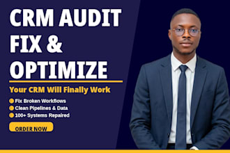 audit fix and optimize your gohighlevel CRM workflows automation funnel