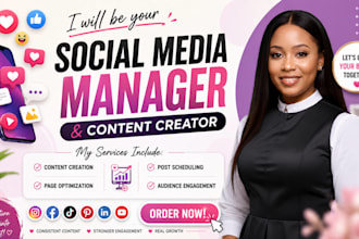 be your social media manager social media marketing manager social media post