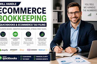 handle ecommerce bookkeeping, quickbooks and ecommerce tax filing