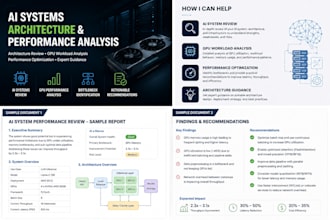 help with ai systems architecture and performance analysis