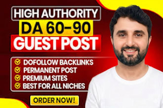 build premium backlinks vis high da guest post