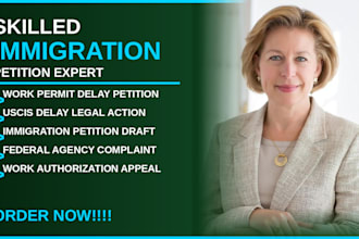 draft an immigration petition for delayed work permits