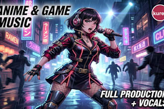 sing and produce your japanese anime song opening and game music