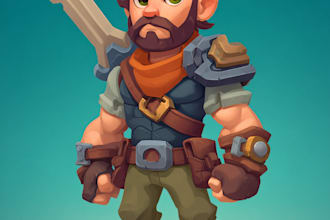 draw 2d game character or 2d game character