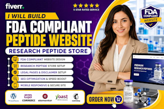 build fda compliant peptide website research peptide store