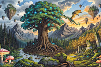 create illustrations and environments for your project