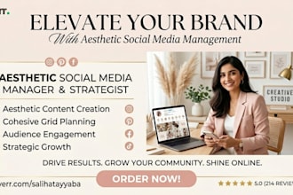 do professional social media marketing and aesthetic content creation