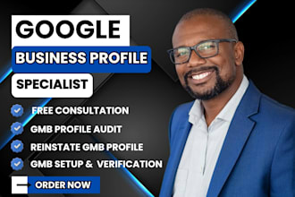 setup google business profile, gmb profile verification, reinstate suspended gmb