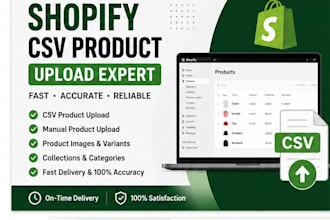upload shopify products using CSV professionally