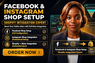 setup facebook shop instagram shop and connect shopify store