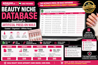deliver curated amazon uae press on nails database