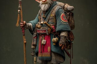 create character concept art for games and films