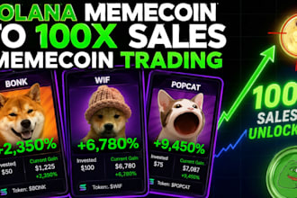 raise 100m token sales, meme coin promotion, solana meme coin telegram promotion