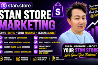 do stan store marketing, stan store setup, etsy stan and sales funnel