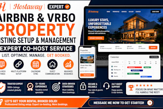 do airbnb and vrbo property listing setup and management