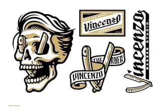 design skull logo mascot and illustration