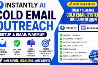 setup instantly ai cold email outreach and deliverability