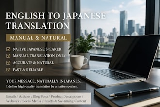 manually translate english to natural japanese