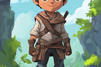 draw 2d game character or 2d game character