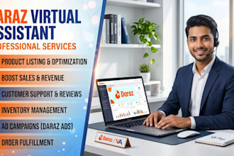be your expert daraz virtual assistant and store manager
