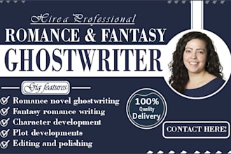 ghostwrite your next viral romantasy or epic fantasy novel