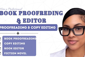 extensively proofread copyedit your fiction novel