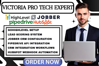 do gohighlevel pipedrive api hubspot webhook jobber lead scoring crm integration