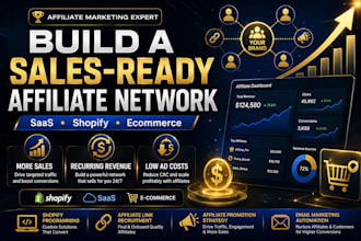 build manage sales ready affiliate recruitment network for saas or ecommerce