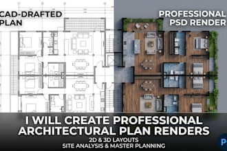 create photorealistic architectural plan renderings