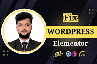 fix wordpress elementor issues, layout and design issues quickly