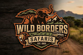 design a bold and adventurous safari logo for your brand