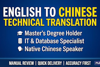 provide chinese technical translation