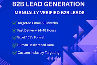 do b2b lead generation and build targeted email list with phone numbers