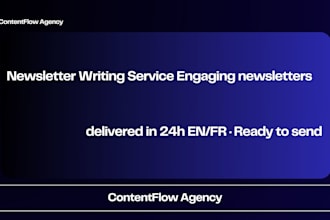 newsletter writer for entrepreneurs and business owners